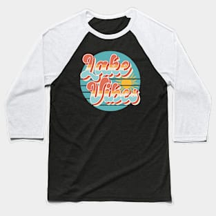 Lake vibes Sun Vacation Summer Retro fashion 80s Baseball T-Shirt